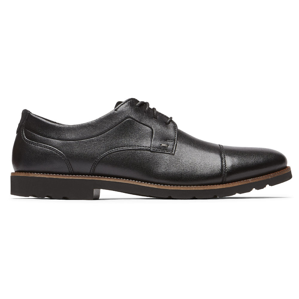 Rockport Mens Sharp & Ready 2 Cap Toe - Oxfords Black - JQH278631